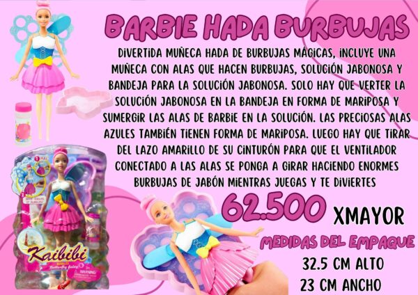 Barbie hada burbujas